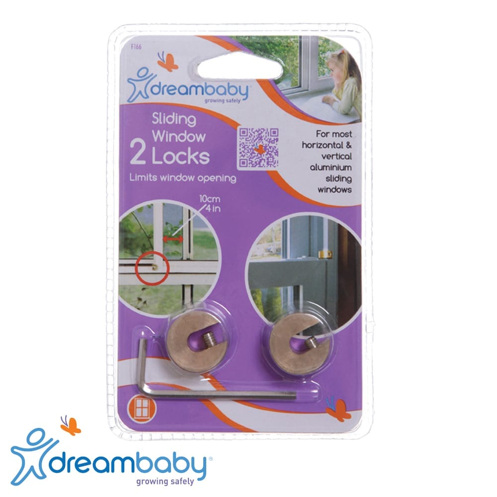 Window Lock - Brass 2pk