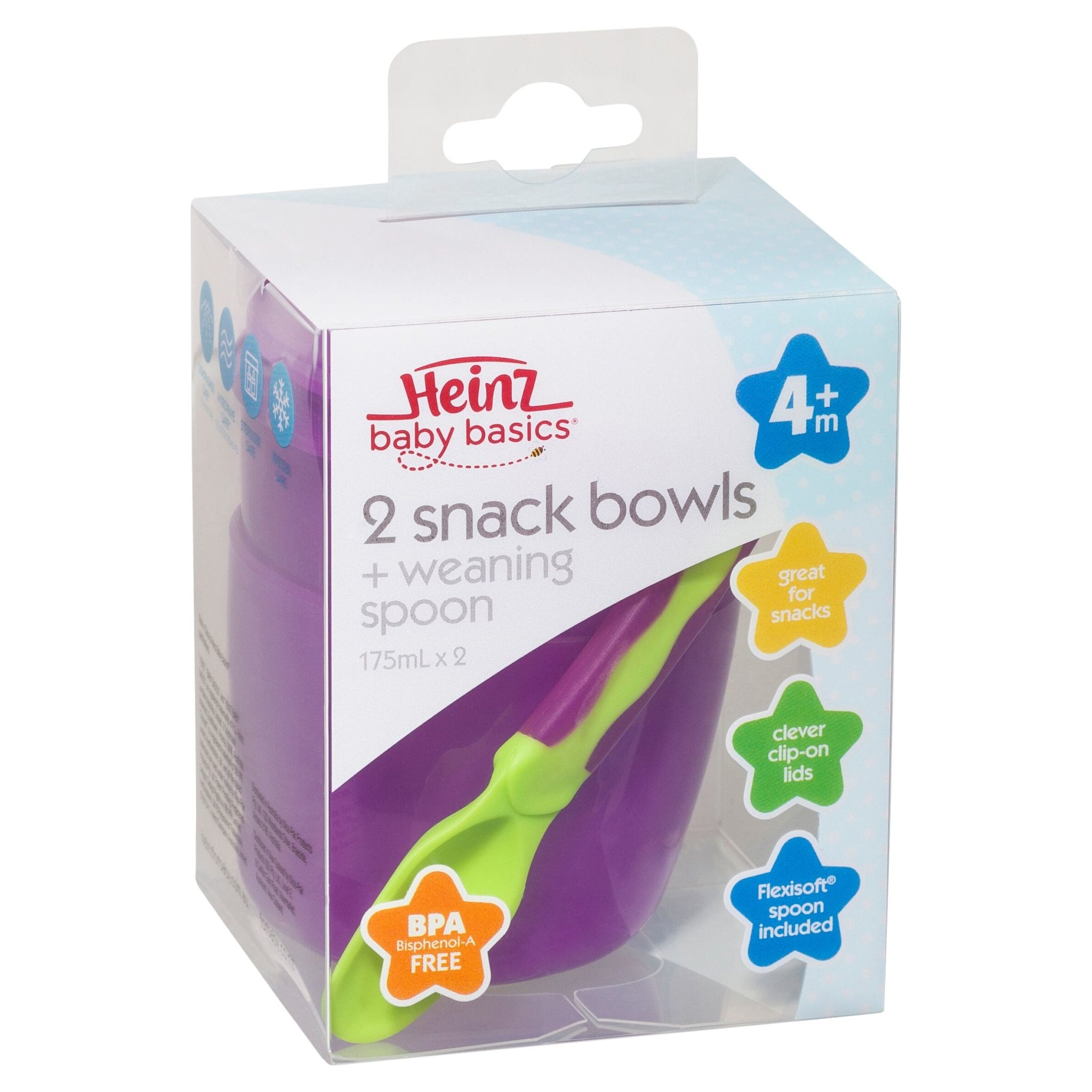 Heinz Baby Basics 2 Snack Bowls & Spoon