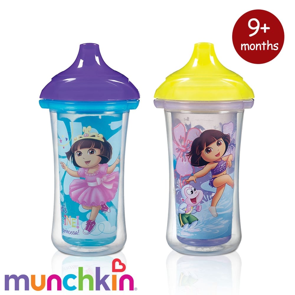 Munchkin Dora Click Lock Insulated Sippy Cups - 2 Pack