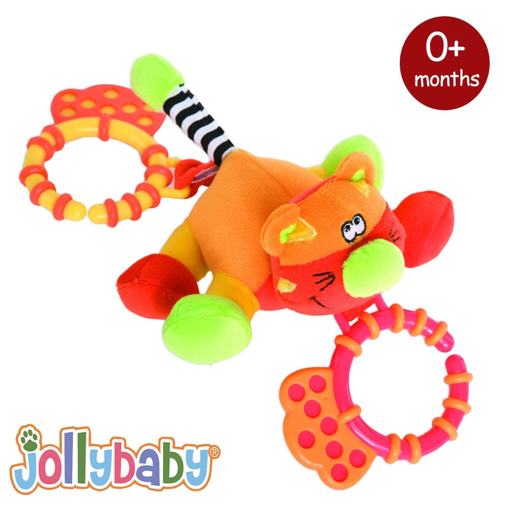 Jollybaby Linkie rattle pals tiger